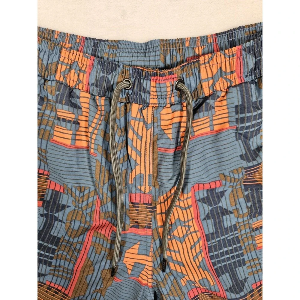 SAXX Cannonball 2N1 Swim‎ Shorts Mens Medium Aztec Print Print Ball Park Pouch
